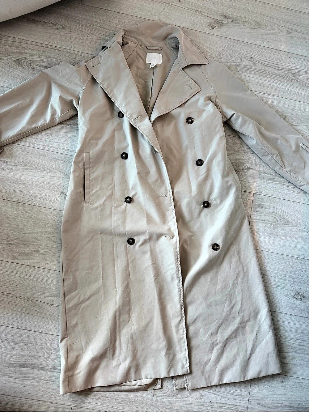 H&M Cream Trench Coat
